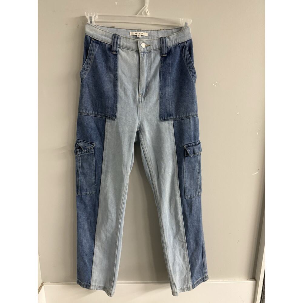PacSun Womens Two-Tone '90s Boyfriend Carpenter Jeans Size 27